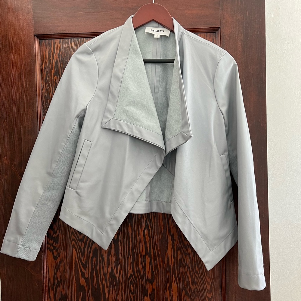 Light gray bb Dakota leather jacket